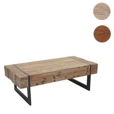 Couchtisch HWC-A15a, Wohnzimmertisch, Tanne Holz rustikal massiv 40x120x60cm