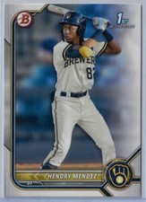 2022 Bowman - Prospects 1st Hendry Mendez #BP-88 (RC) Milwaukee Brewers