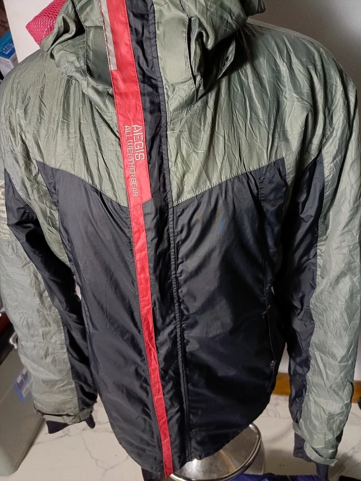 AEGIS Jacket Outdoor Green Long Sleeve Collar Windbreaker | Pit:27,Length:31 in - Image 2 of 4