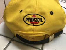 PENNZOIL RACING STRAP BACK Hat YELLOW BLACK RED Nascar men’s USA MADE K Products