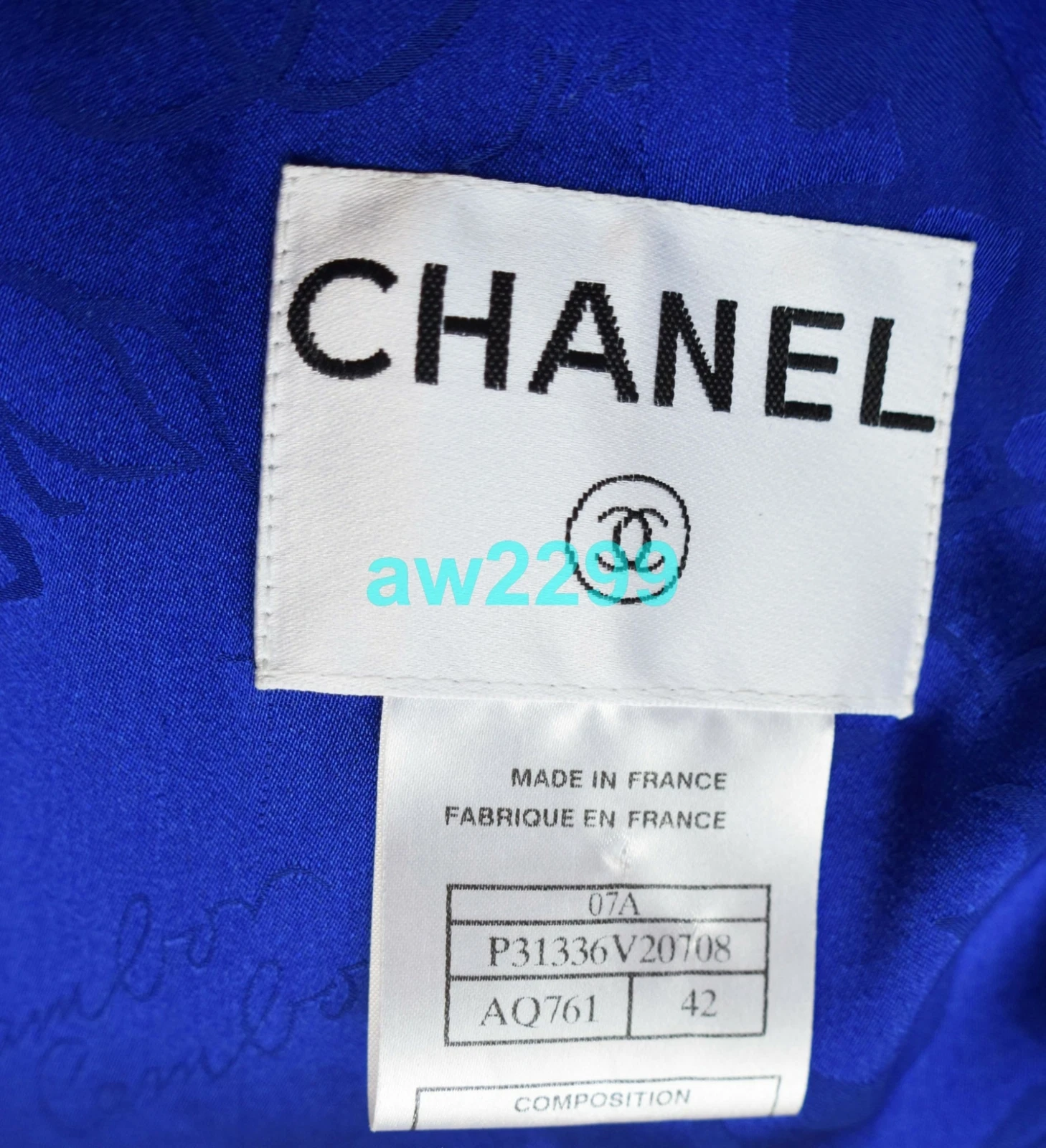GIACCA CHANEL 07A CON SPILLA STACCABILE BOTTONI INGIOIELLATI 42 NUOVA