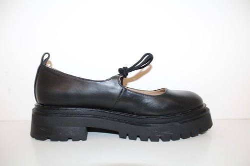 Steve Madden Landon Platform Mary Janes Black Leather Sz 8 M - Picture 5 of 14