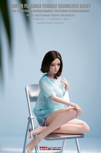 PHICEN S44 1/6 Female S Bust Seamless PALE Figure Body + Head Sculpt Full Set - 第 8/10 張圖片