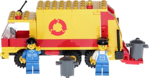 LEGO 6693 Recycle Truck City Garbage Refuse Trash 100% Complete