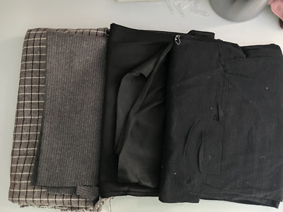 Fabric Bundle- Black & Plaid Fabrics