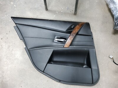 2008-2010 BMW E60 328i 535i 550i Driver Left Rear Door Panel OEM BLAC