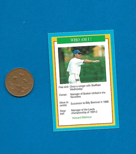 Howard Wilkinson, Leeds United manager Question of Sport picture card