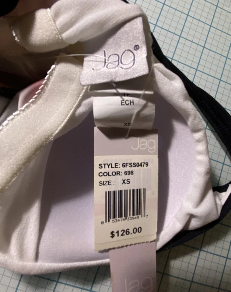 Tankini de natación JAG Top para mujer XS traje de baño top rosa negro precio de venta sugerido por el fabricante $126 nuevo con etiquetas Foto 2 de 4