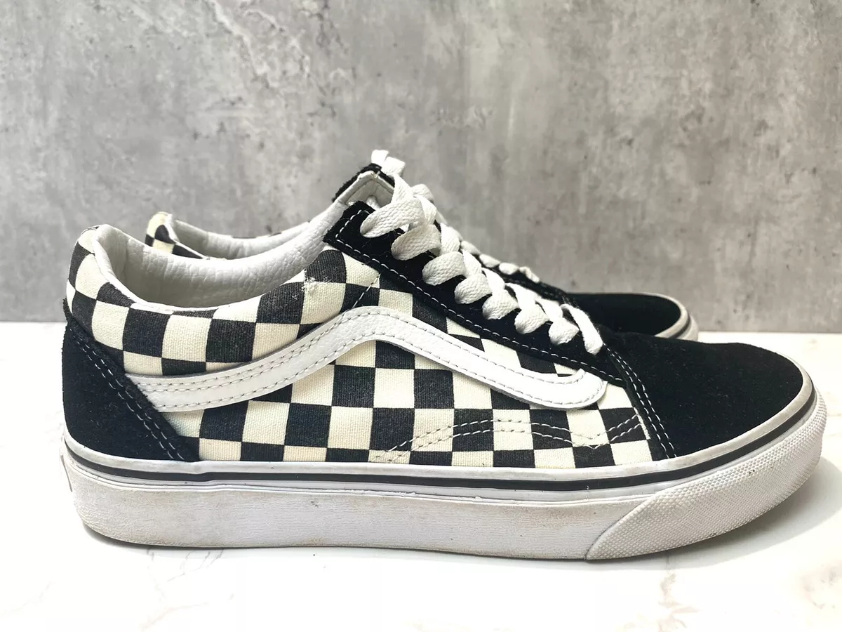 Vans Primary Check Old Skool Black & White Shoes