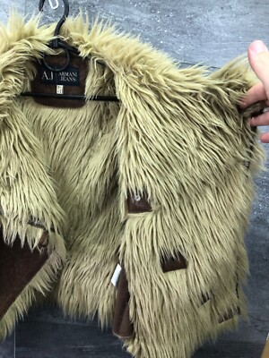 Fur jacket - blouson Armani Jeans size US 4 | eBay