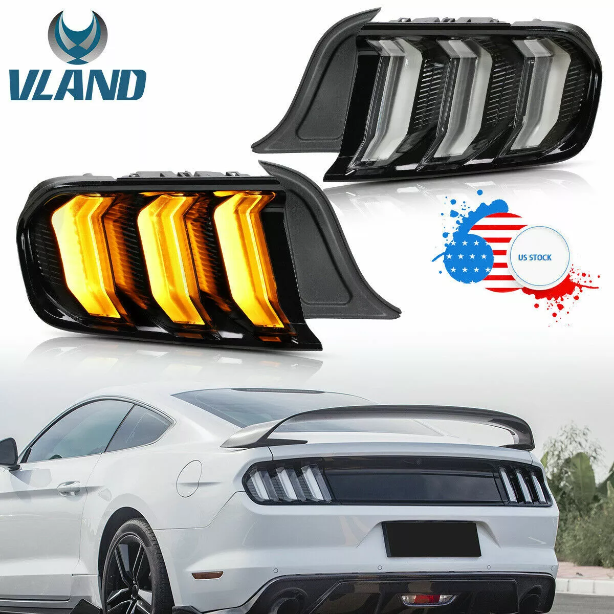 Vland mustang tail lights deals