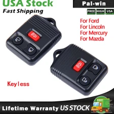 2X Car Keyless Entry Remote Control Key Alarm Fob Kit For Ford F150 Expedition