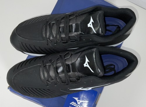 NIB Women’s Mizuno 9 Spike Adv Sweep 4 Metal Softball Cleats Shoes Black Size 12 - 第 2/8 張圖片