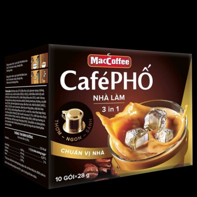 MacCoffee Café Phố Vietnamese Instant Coffee Box