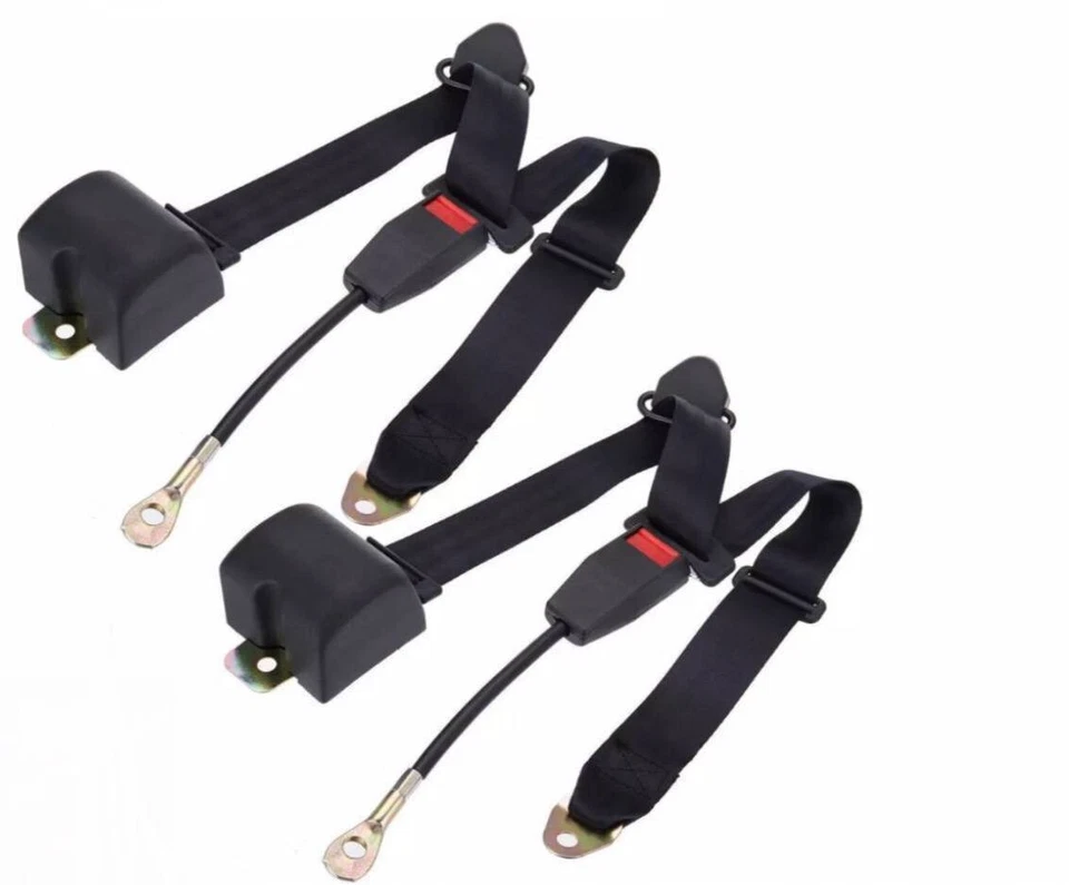 For All Suzuki Kizashi 2 Car Seat Belts 2pcs Front Auto Safety Heavy Duty Black - Image 3 of 4