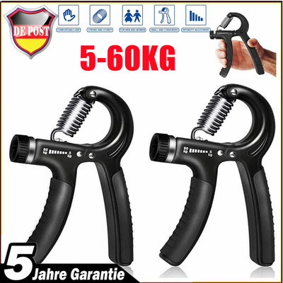 2tlg Fingerhantel Verstellbar Fingertrainer Handtrainer Unterarmtrainer 5-60kg