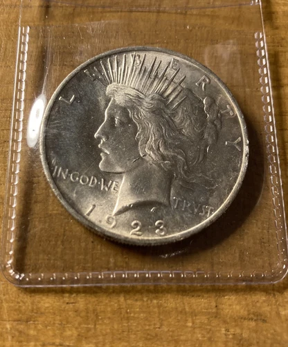 1923 PEACE SILVER DOLLAR AU Ungraded