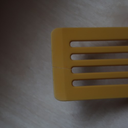 5 Pc Vintage Copco Kitchen Utensils Yellow Rare USA W/ Wire Utensil Holder - Picture 9 of 13