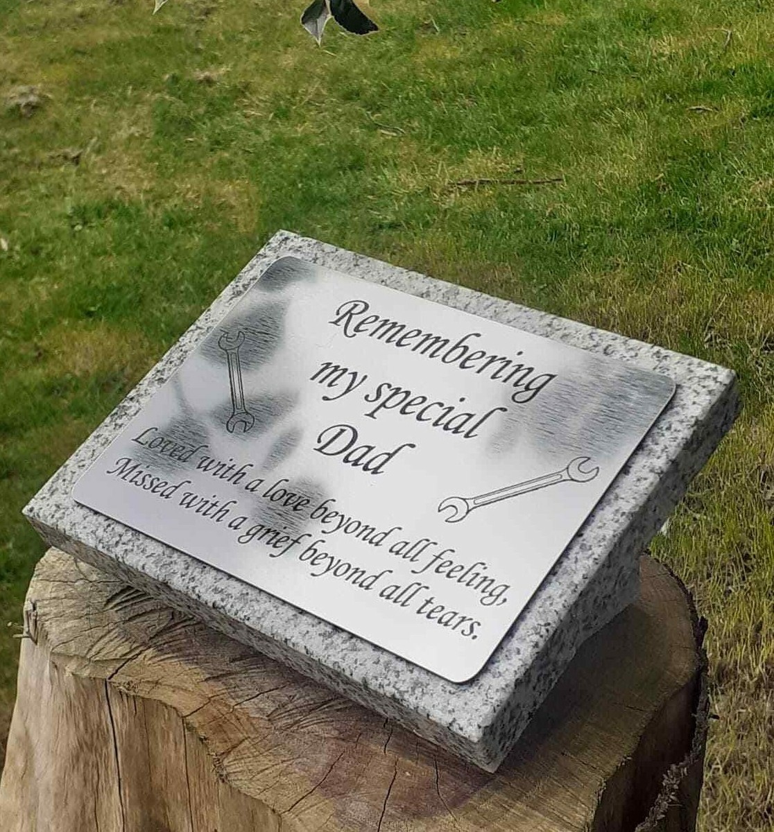 Dad Memorial Plaque, Grave Marker For Cemetery, Outdoor Garden Stake - View #10