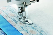 Silver Quilting Presser Foot for Low Shank Machines Precision Seam Guide