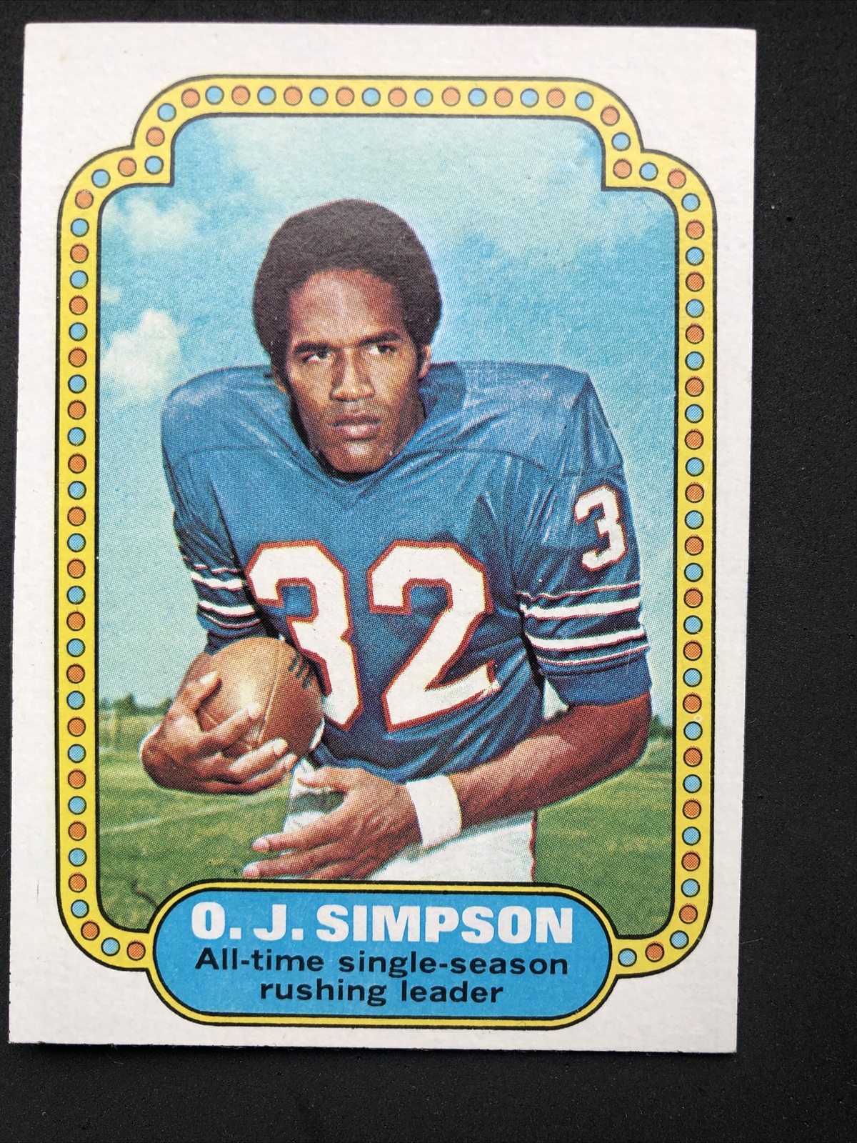 1974 Topps OJ Simpson record breaker card football NM Buffalo Bills | eBay