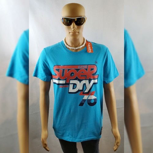 SUPERDRY SURF AUTENTICHE TSHIRT UOMO MANICA CORTA GIROCOLLO REGULAR FIT TAGLIA XL - Foto 2 di 10