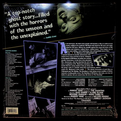 The Haunting 1963 w/ Julie Harris Horror Movie 1993 Laserdisc LD Mint Sealed - Imagen 2 de 2