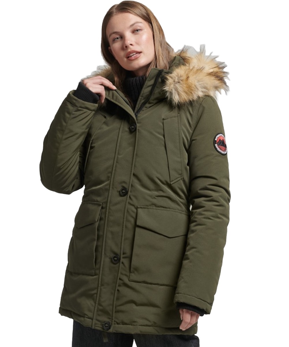 Superdry Everest Parka Womens Superdry Women's Faux Fur Everest