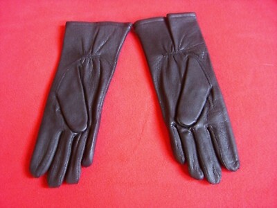 Damen Lederhandschuhe Schwarz Echtleder Gefüttert Winter Handschuhe Leder 6 +6,5