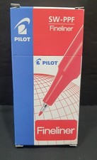 Vintage Box 11 Pilot SW-PPF Fineliner red Fine Point Marker Pens Japan