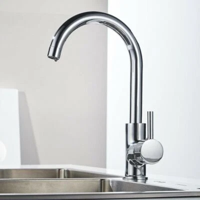 MISCELATORE/MP18.5 Miscelatore rubinetto monocomando per lavabo cucina canna alta cromato Art.69145