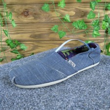 Bobs By Skechers Women's Navy Flat Blue Fabric Sz 8 Medium Used 2025