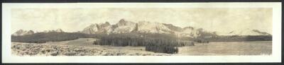10'' x 30'' 1936 Sawtooth Mountains near Stanley, Idaho