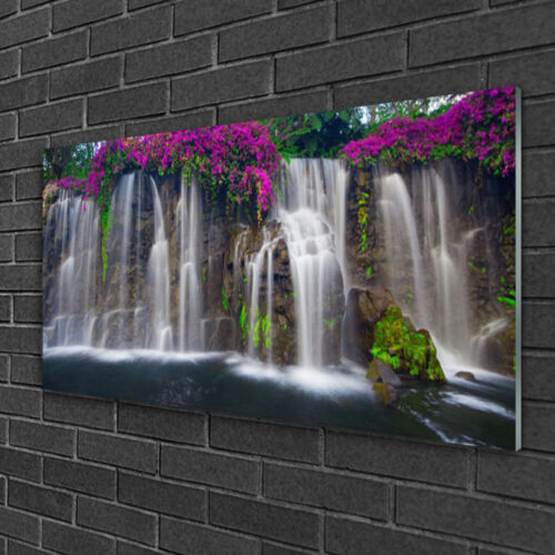 Wandbilder 100x50 Glasbild Druck auf Glas Wasserfall Natur - Bild 1 von 6
