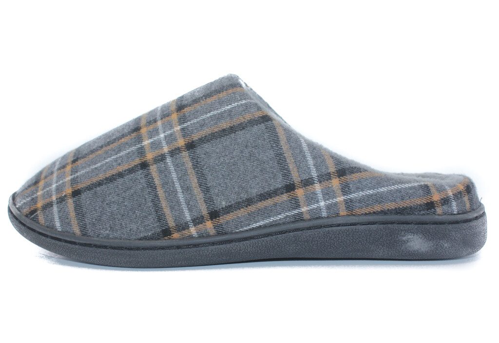 SAOLA Scarpa pantofole uomo invernali foderate calde suola rigida schiena aperta grigio taglia 6 12