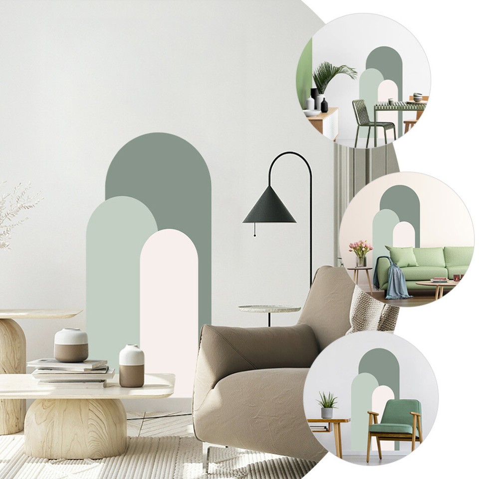 Green Wall Stickers Living Room Arch Decal Wallpaper Classroom Decor