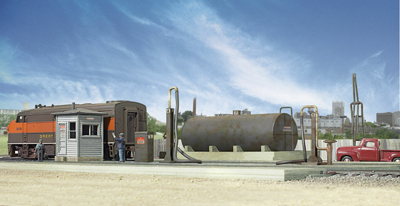 Brand New Walthers Gauge H0 1:87 Diesel Fueling Station Article: 933-2908
