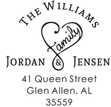 Custom Family Address Embosser - Personalize with Name & Address - Hand-Held