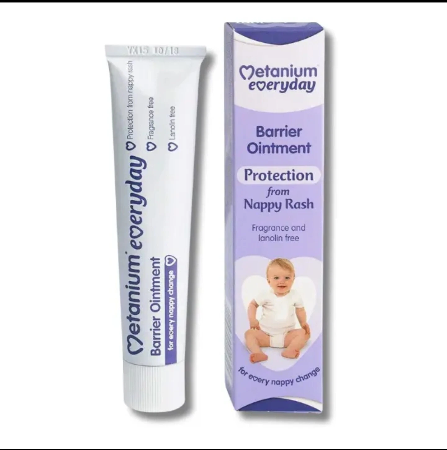 6x40g Metanium Everyday Barrier Ointment Nappy Rash Protection