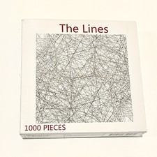 Bgraamiens 1000 Piece Jigsaw Puzzle THE LINES Black And White Simple Fashion New