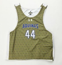 Under Armour Aquinas Phantom Reversible Lacrosse Jersey Youth M Gold UJLRJ1Y