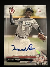 2017 Bowman Juan De Paula Autograph 1st Bowman NY Yankees PA-JDP