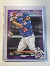 David Thompson 2017 Bowman Draft Purple Paper Refractor /250 BD-146 Mets Rookie