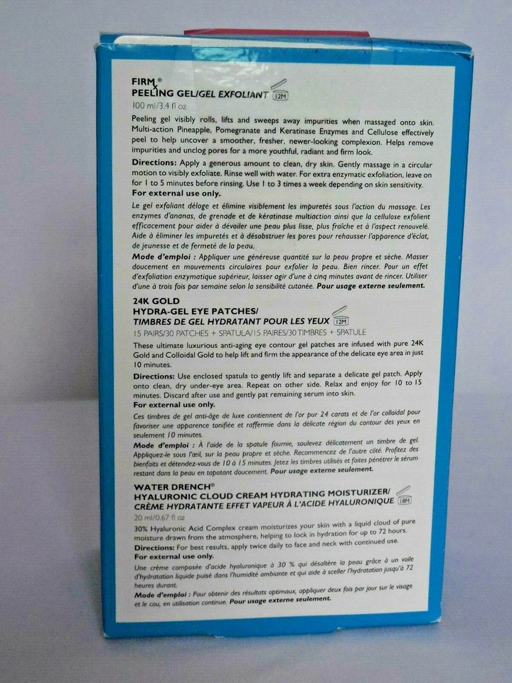 PETER THOMAS ROTH PEEL & REVEAL SET - FIRMX, 24K GOLD EYE PATCHES & WATER DRENCH - Image 4 of 4