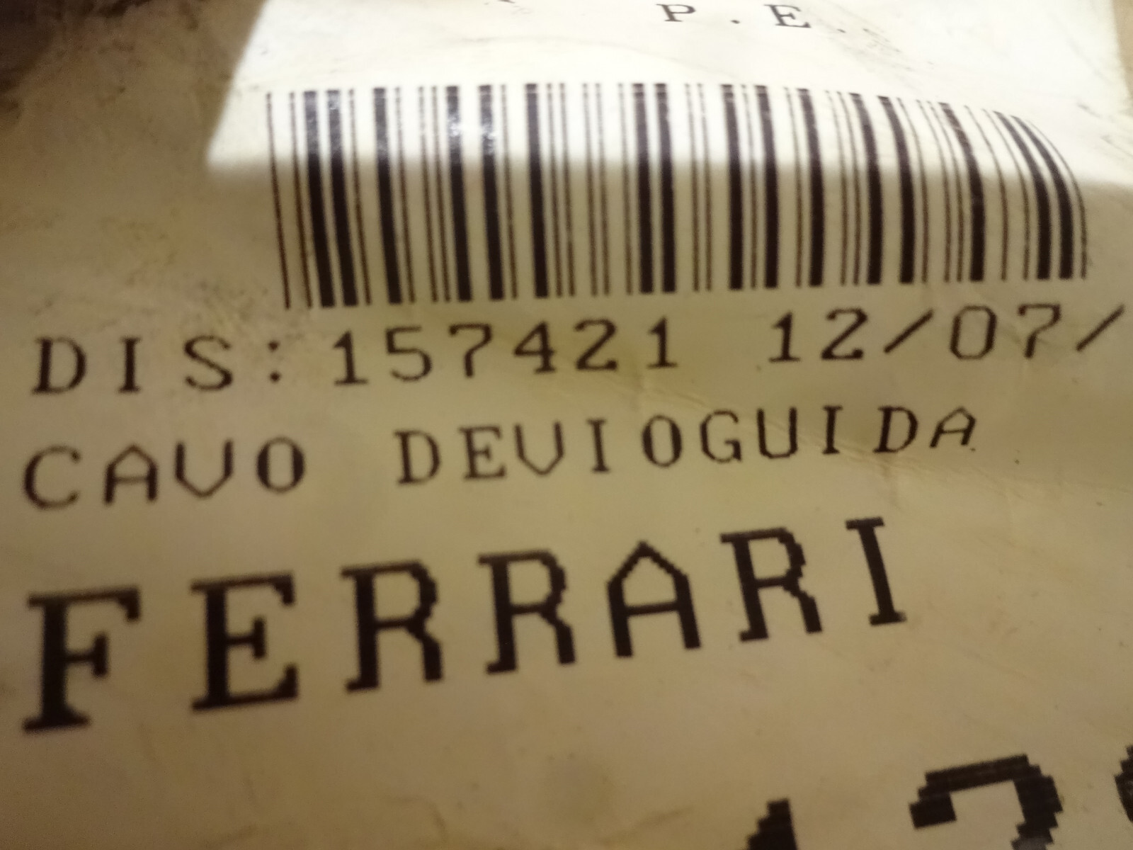 Ferrari 355 Steering Column Dash Harness / Connection Cables P/N 157421