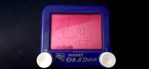 Ohio Kunst Reise Tasche Radierung eine Skizze lila, kreatives magisches Bildschirm Zeichnen Spiel Spielzeug - Bild 2 von 3