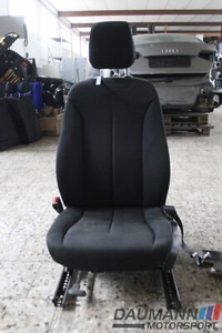 SITZ vorne links Original + BMW 1er F20 SHZ Stoff Move Anthrazit Fahrerseite