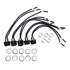 5 Pack Rotary Style On/Off Canopy Light Switch Lamp Switch  with 6"  Wire Leads