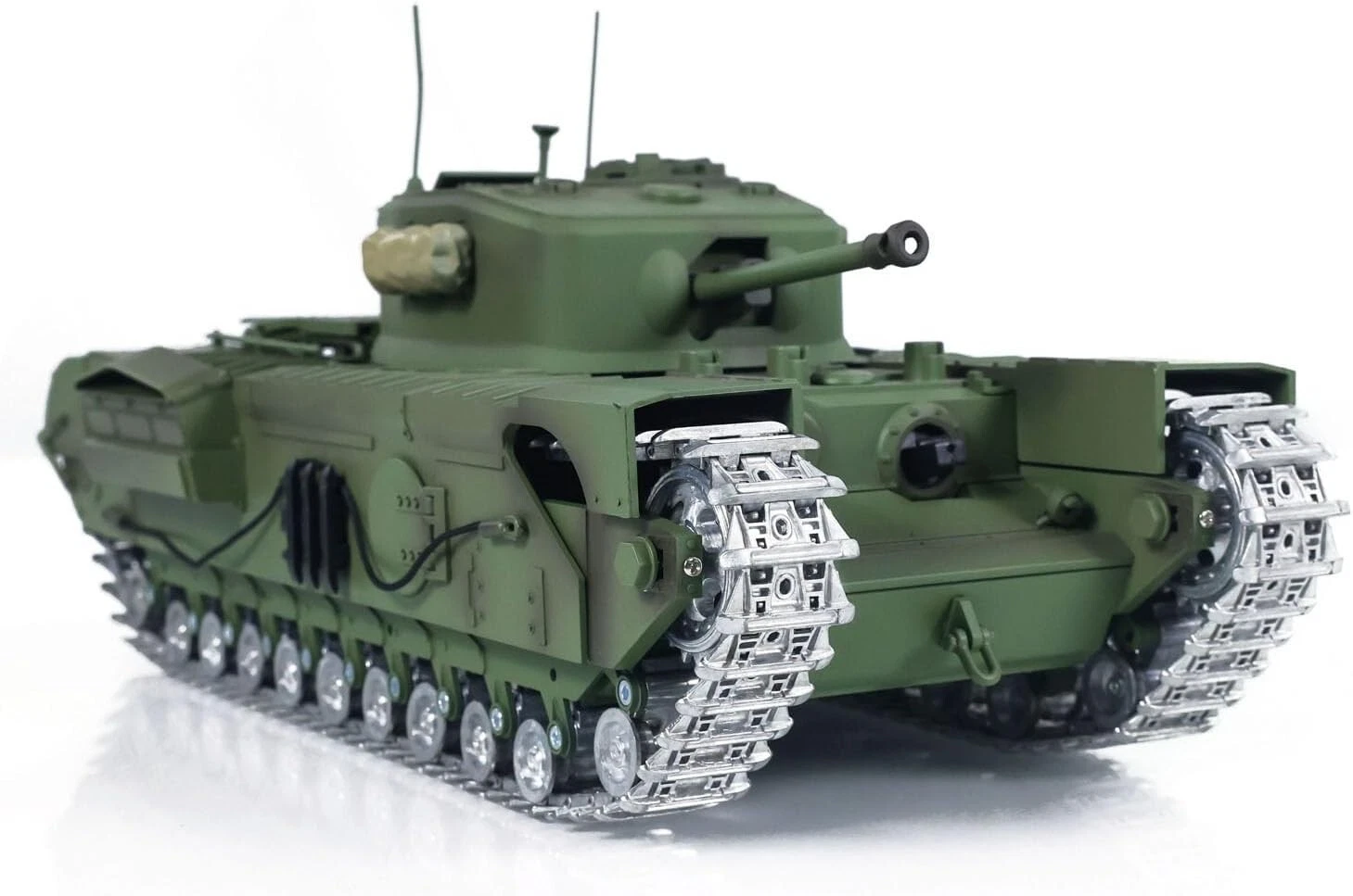 Radio Control 1/16 RC Tank Churchill Mk.VII RC Infrared Battle Barrel Recoil UK - Picture 1 of 10