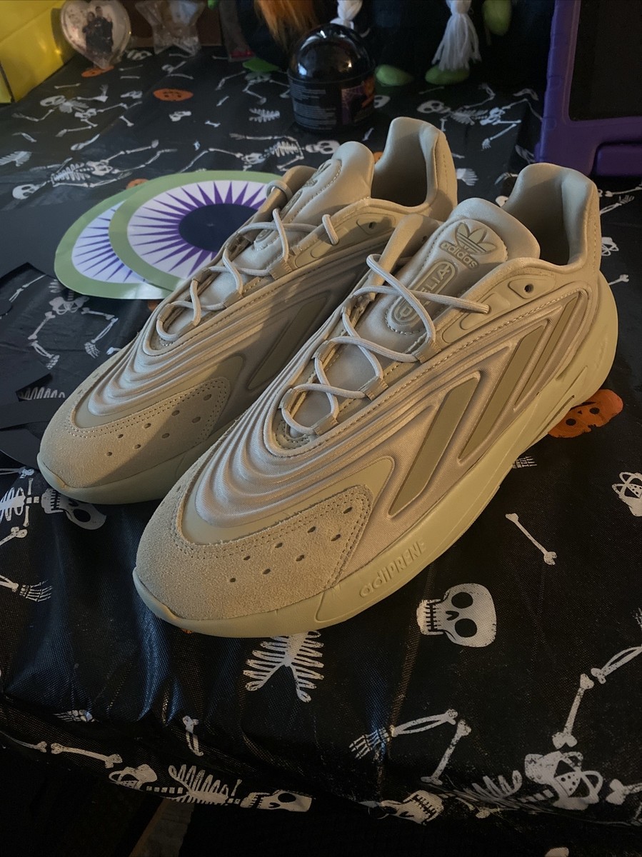 Adidas Ozelia Men Casual Lifestyle Shoe Beige Tan Sneaker Fashion Trainer  NEW